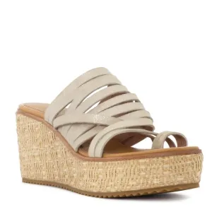 Donald J. Plummer Ithaca Platino Women’s 8 1/2 Heels Woven Sandals Strappy