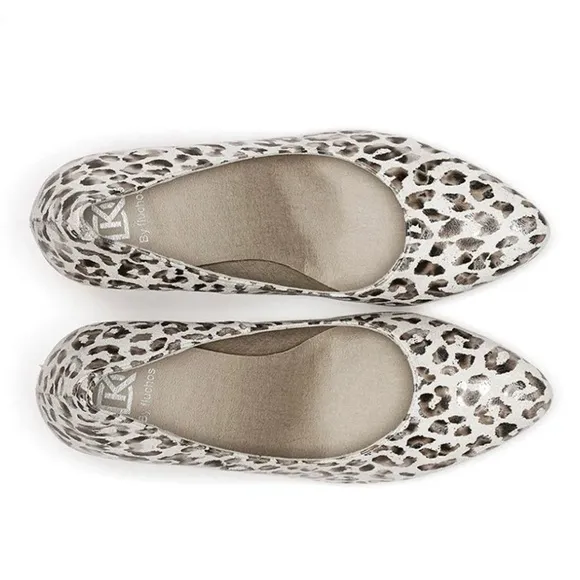 Dorking Brand Shoes by Fluchos Leopard Print Light Comfort Women's Heel Shoes