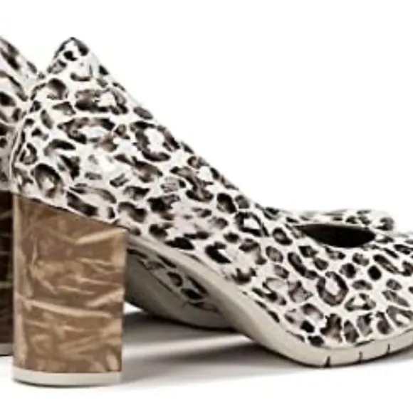 Dorking Brand Shoes by Fluchos Leopard Print Light Comfort Women's Heel Shoes