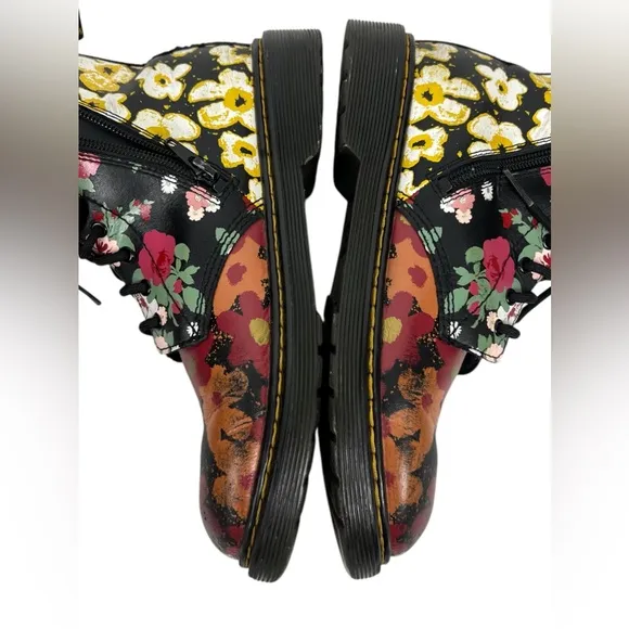 Dr. Martens 1460 Y Size 5 Shoe Boot Kids Youth Floral Mash Up K Hydro Leather