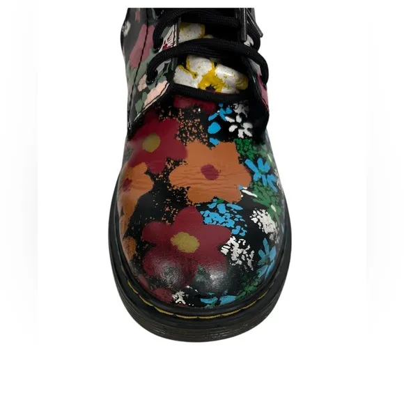 Dr. Martens 1460 Y Size 5 Shoe Boot Kids Youth Floral Mash Up K Hydro Leather