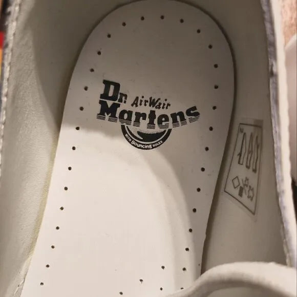 Dr. Martens 1461 For Pride Smooth Leather Oxford Shoes White Size 5 M 6 W