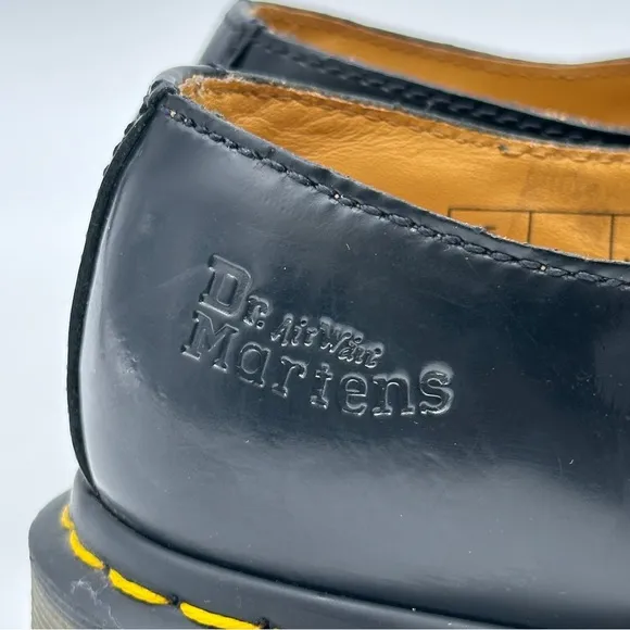 Dr. Martens Black Leather Buckle Shoes. Size 7