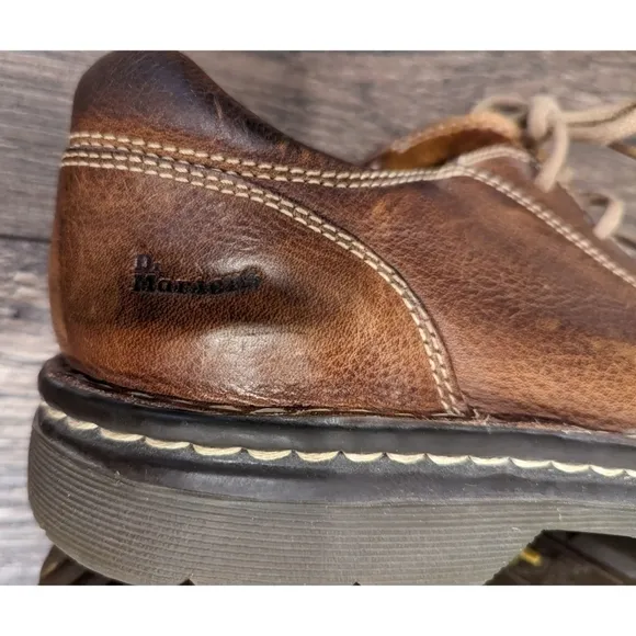 Dr. Martens Brown Oxford Leather Laceup Shoes Men's 9 and Ladies 10