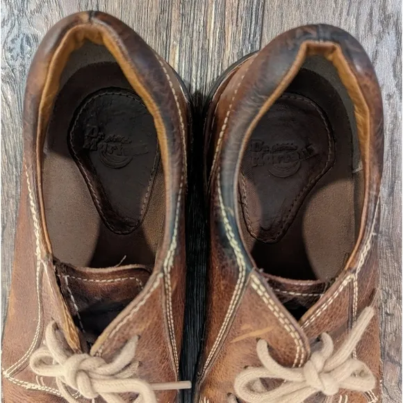 Dr. Martens Brown Oxford Leather Laceup Shoes Men's 9 and Ladies 10