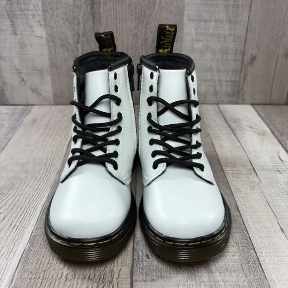 Dr. Martens Doc's DM's 1460 Size 8 Toddler Patent Leather Combat Boots White