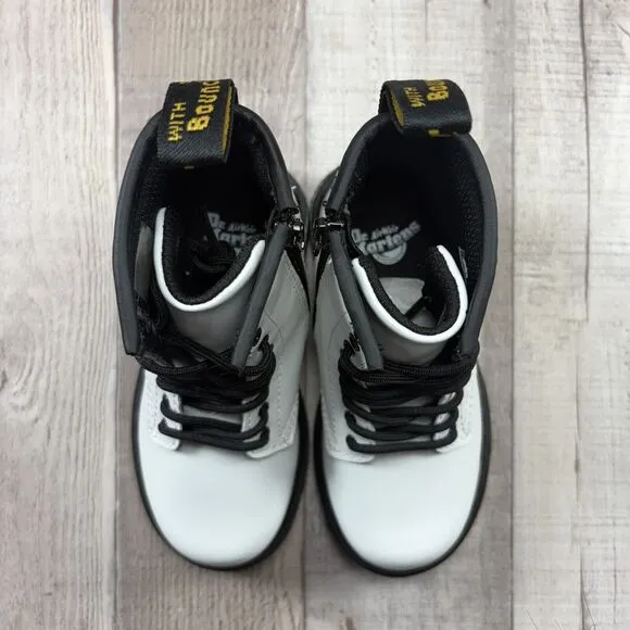 Dr. Martens Doc's DM's 1460 Size 8 Toddler Patent Leather Combat Boots White