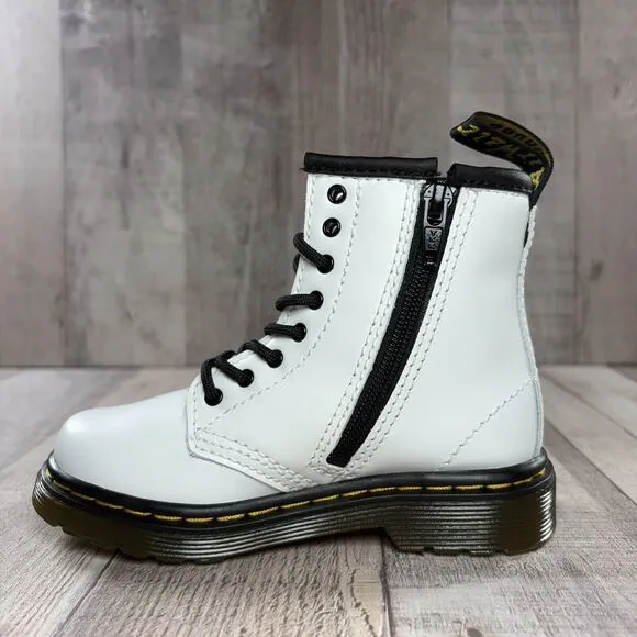 Dr. Martens Doc's DM's 1460 Size 8 Toddler Patent Leather Combat Boots White
