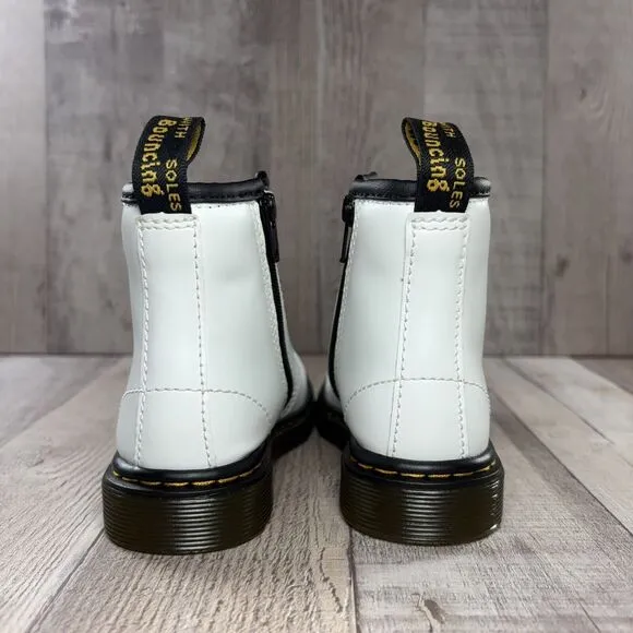 Dr. Martens Doc's DM's 1460 Size 8 Toddler Patent Leather Combat Boots White