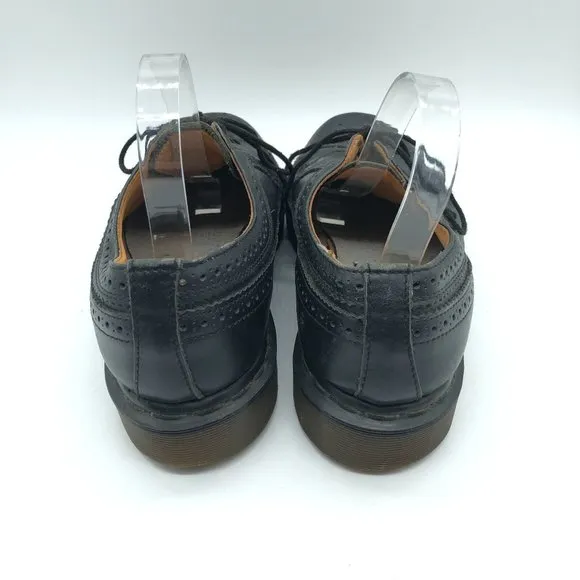 Dr. Martens Mens Brogue Wingtip Oxford Shoes Vintage Made in England Black 8