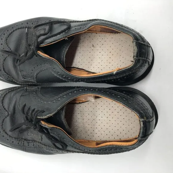 Dr. Martens Mens Brogue Wingtip Oxford Shoes Vintage Made in England Black 8