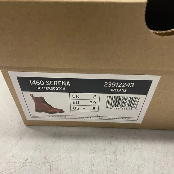 Dr. Martens Serena 1460 Chukka Boots Faux Fur Lined Brown Women’s Size 8