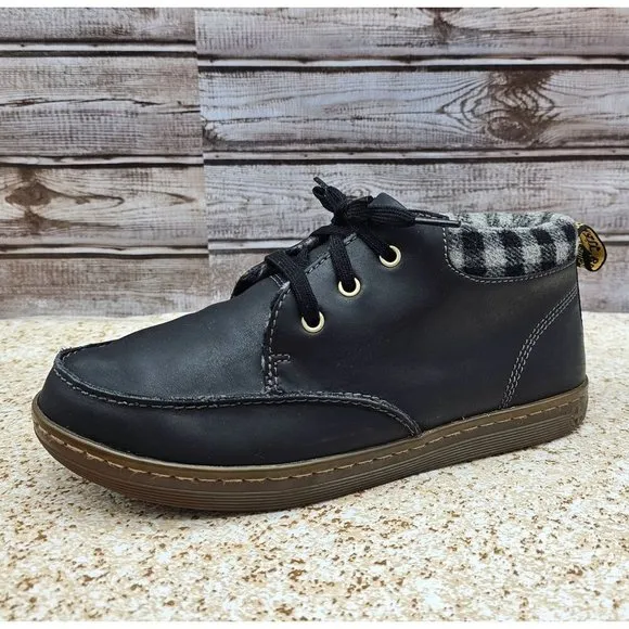Dr. Martens Sheldon Black Leather Men's Shoes Size 9