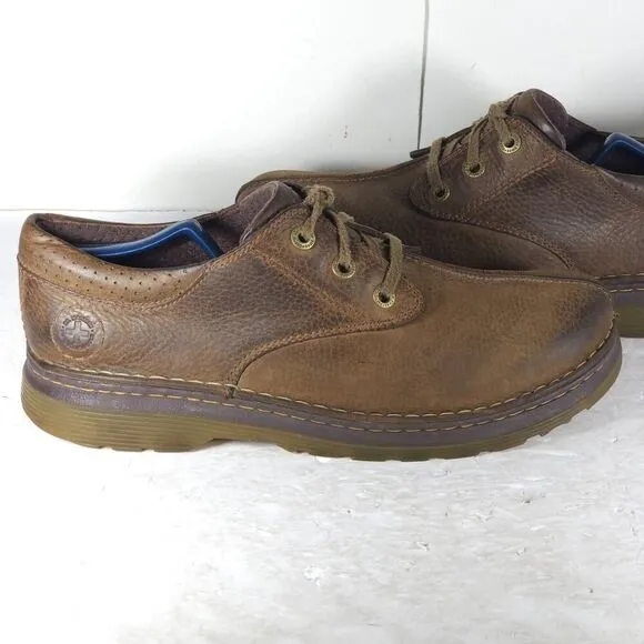 Dr Martens Men’s Nevin US12 Brown Leather Lace up Split Toe Oxford Shoes