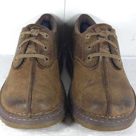 Dr Martens Men’s Nevin US12 Brown Leather Lace up Split Toe Oxford Shoes