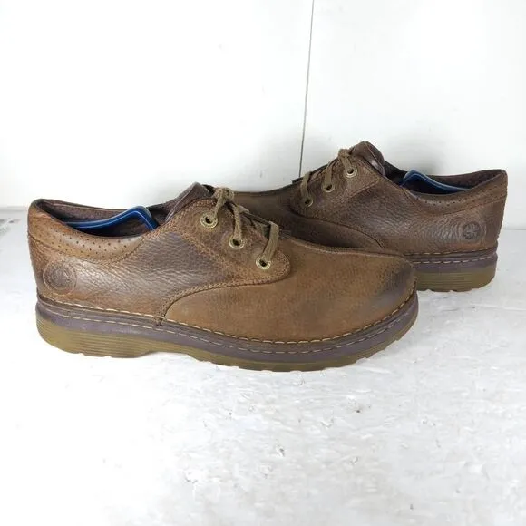 Dr Martens Men’s Nevin US12 Brown Leather Lace up Split Toe Oxford Shoes