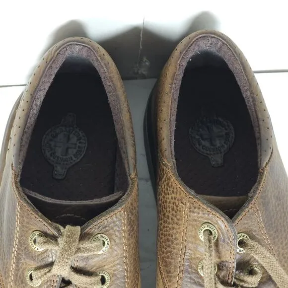 Dr Martens Men’s Nevin US12 Brown Leather Lace up Split Toe Oxford Shoes