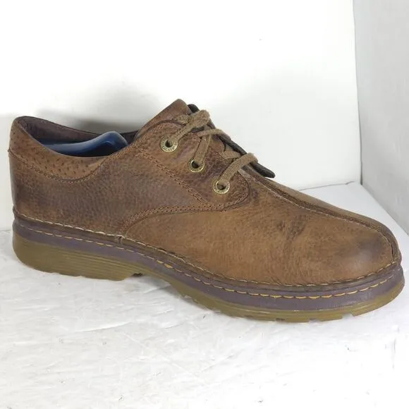 Dr Martens Men’s Nevin US12 Brown Leather Lace up Split Toe Oxford Shoes