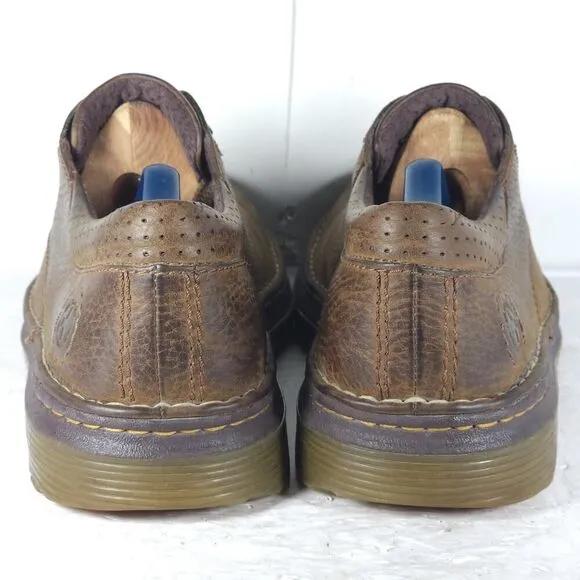 Dr Martens Men’s Nevin US12 Brown Leather Lace up Split Toe Oxford Shoes