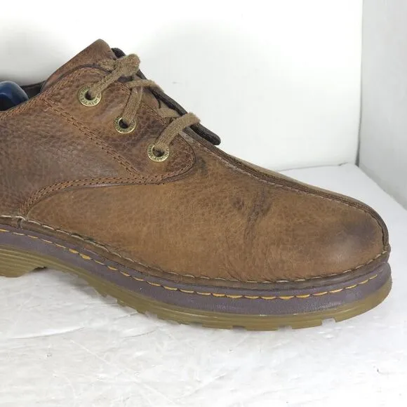 Dr Martens Men’s Nevin US12 Brown Leather Lace up Split Toe Oxford Shoes