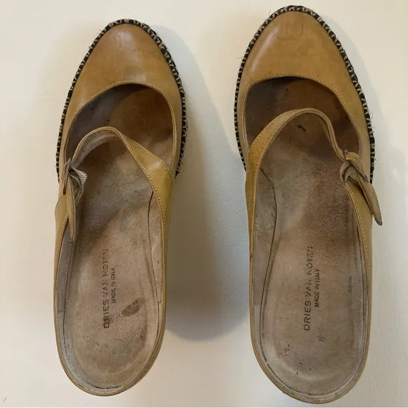 Dries Van Noten backless Mary Jane shoes