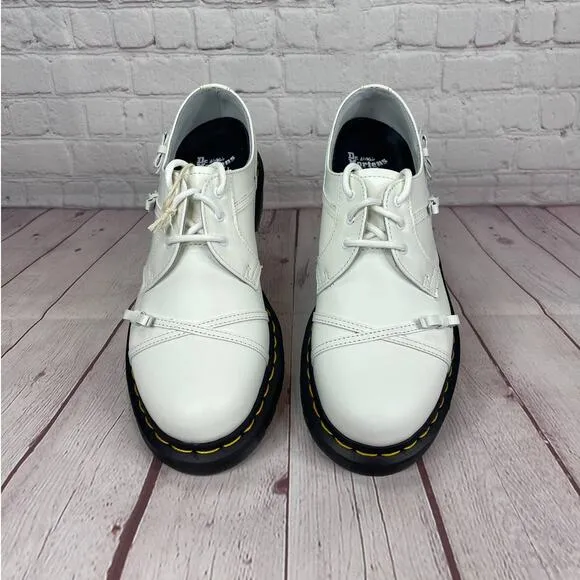 Dr.Martens 1461 Bow Smooth White Leather Oxford Shoes Women’s Size 9