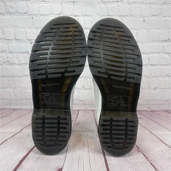 Dr.Martens 1461 Bow Smooth White Leather Oxford Shoes Women’s Size 9