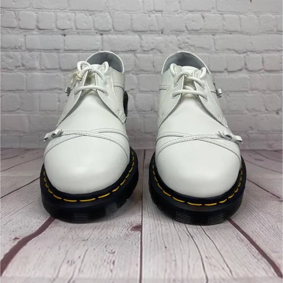 Dr.Martens 1461 Bow Smooth White Leather Oxford Shoes Women’s Size 9
