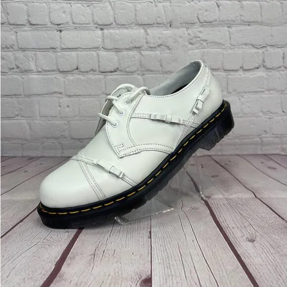 Dr.Martens 1461 Bow Smooth White Leather Oxford Shoes Women’s Size 9