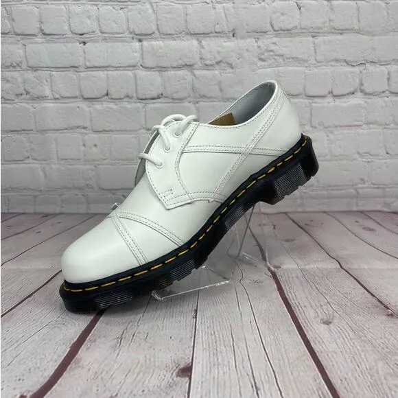 Dr.Martens 1461 Bow Smooth White Leather Oxford Shoes Women’s Size 9