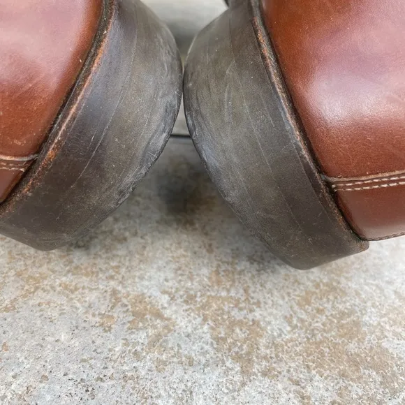 E Vogel Brown Leather Shoes