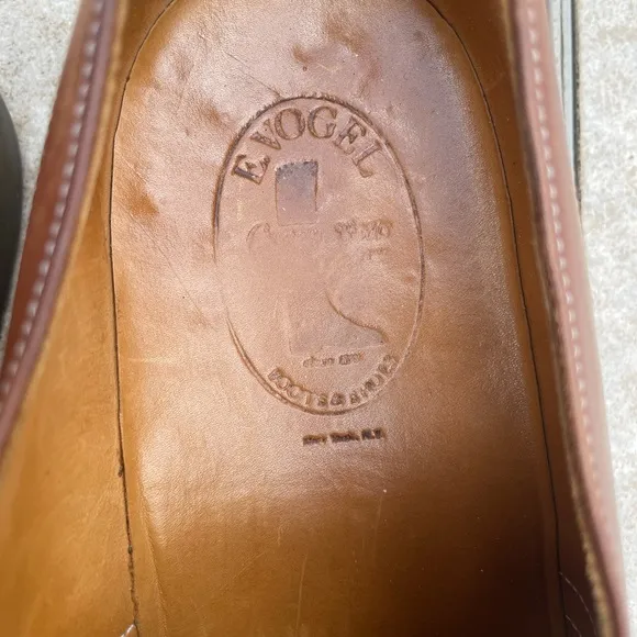 E Vogel Brown Leather Shoes
