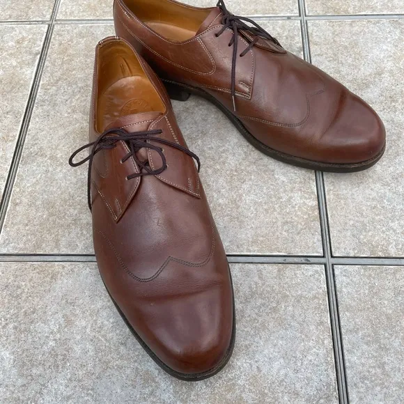 E Vogel Brown Leather Shoes