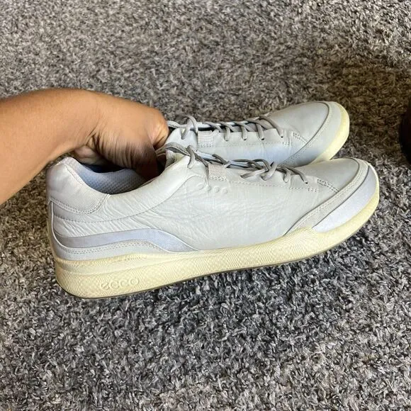 Ecco Biom Hybrid 3 Spikeless Golf Shoes Mens Yak Leather Sz 46 US 12-12.5 Gray