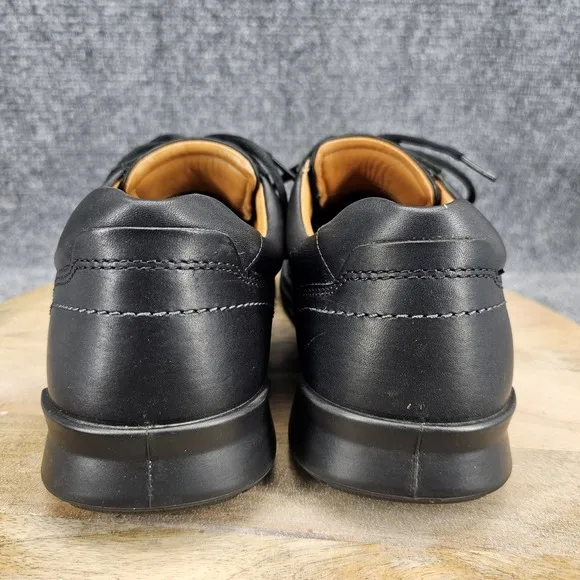 ECCO Howell Mens Size 13 EU 47 Black Leather Mocc-Toe Casual Oxford Shoes