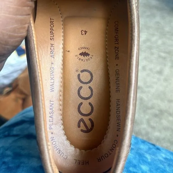 Ecco Leather Men’s Brown Loafers 43=9-9.5