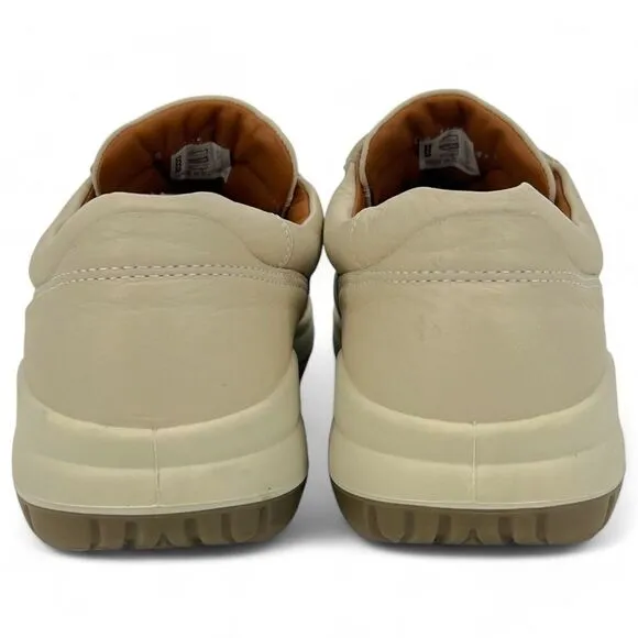 Ecco Men's Seawalker Casual Comfort Shoes Pebbled Leather Cream Size 13/13.5