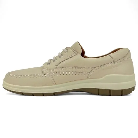 Ecco Men's Seawalker Casual Comfort Shoes Pebbled Leather Cream Size 13/13.5
