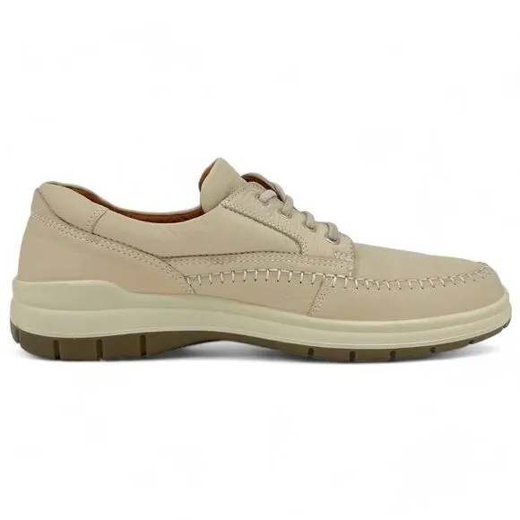 Ecco Men's Seawalker Casual Comfort Shoes Pebbled Leather Cream Size 13/13.5