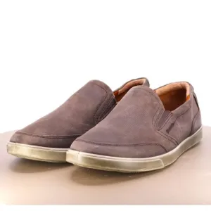 ECCO Men's Slip On Casual Sneakers Shoes Size EU 43 US 9-9.5 Leather Brown