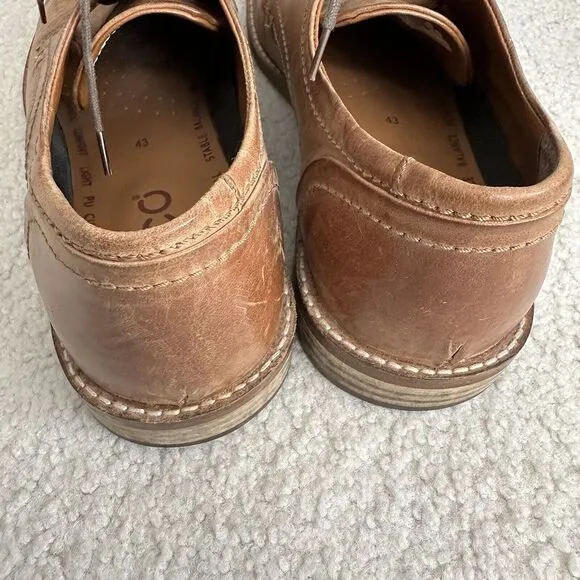 ECCO P-FLYNN 217 Men's  Brown Leather Shoes Size 9.5