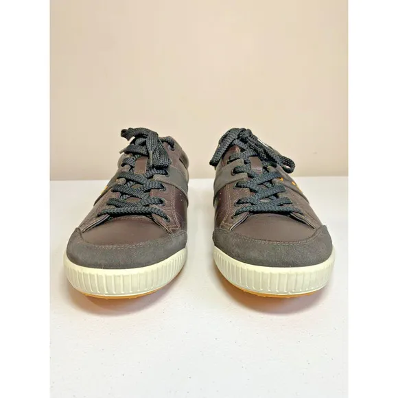 Ecco Street Premier Hybrid Brown Leather Casual Spikeless Golf Shoes 11-11.5 EUC