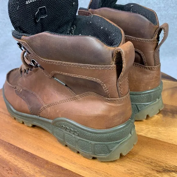 ECCO Track 25 High GTX Hiking Boot Men EU 45 Brown Leather Waterproof US 11/11.5