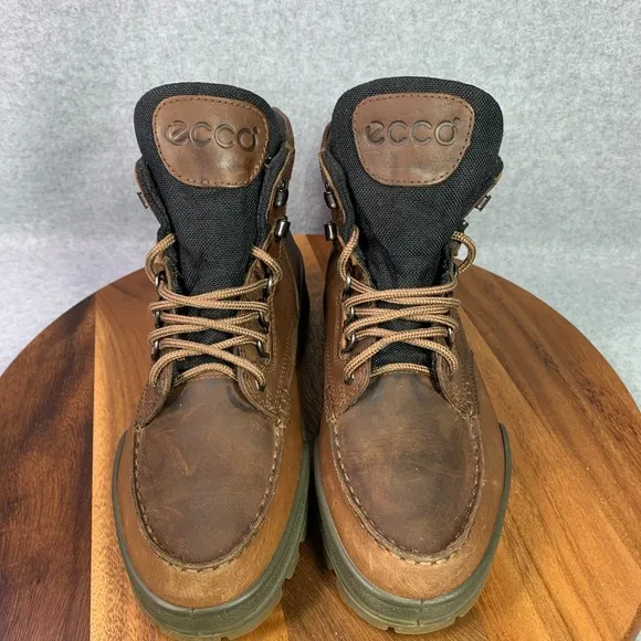 ECCO Track 25 High GTX Hiking Boot Men EU 45 Brown Leather Waterproof US 11/11.5