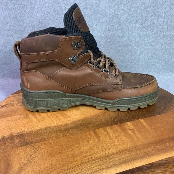 ECCO Track 25 High GTX Hiking Boot Men EU 45 Brown Leather Waterproof US 11/11.5