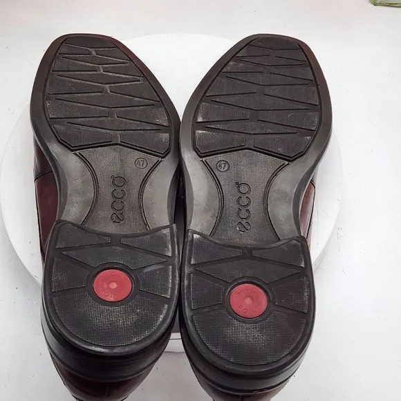 Ecco Windsor Slip On Dress Shoes Mens 13.5 US 47 EU Brown Leather Loafers Casual