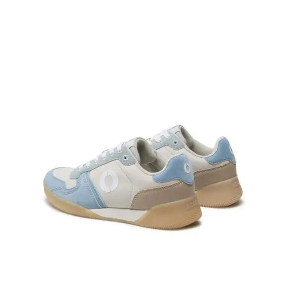 Ecoalf Lenalf Sneakers Women's US 7.5 Gray Blue Leather Running Shoes KHD431Ecoa