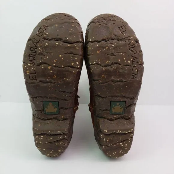 El Naturalista Womens Size 37 US 6.5-7 Brown Leather Calf High Warm Boots