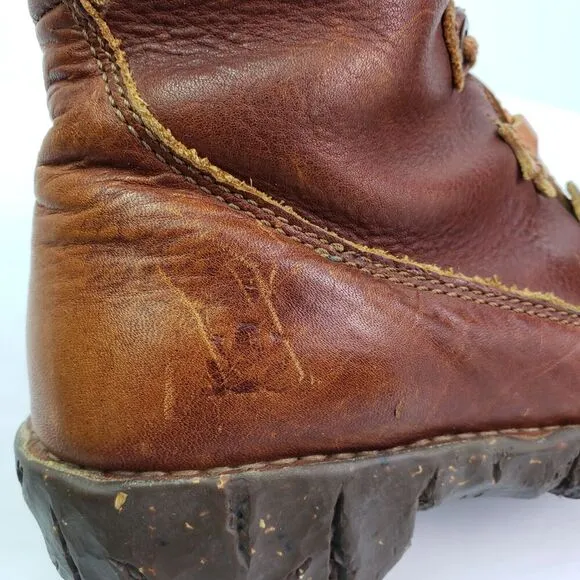 El Naturalista Womens Size 37 US 6.5-7 Brown Leather Calf High Warm Boots