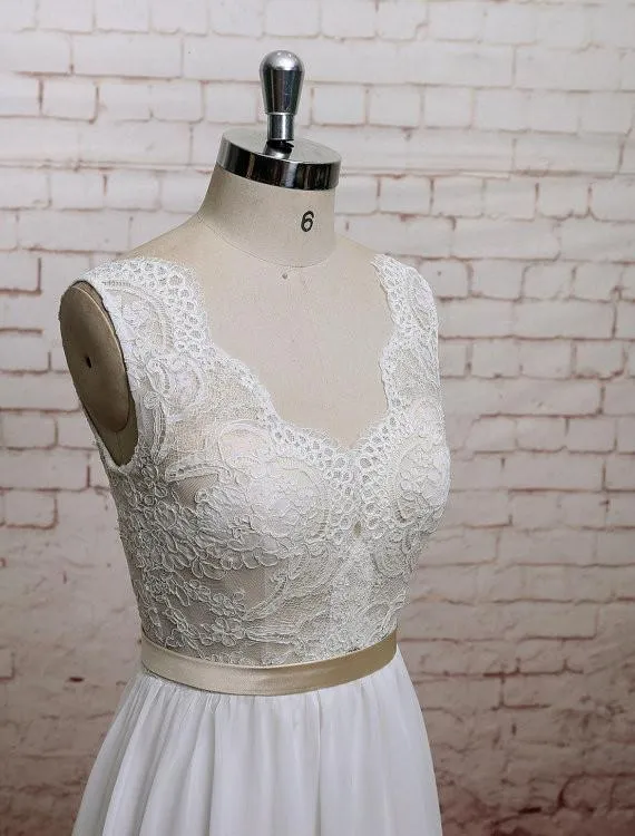 Elegant Vantage Cap Sleeve Mermaid Style Open Back Lace Wedding Party Dresses, WDY0136